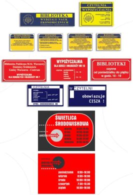 Tablica informacyjna montowana mała A5 20-100 szt.