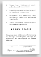Karta biblioteczna PUB-191 - tył.