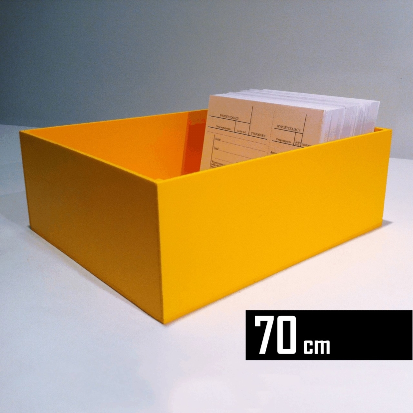 Pudełko/skrzynka na rewersy - ŻÓŁTE do 70 cm